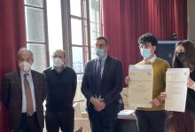 Da sinistra, Luciano Barsotti, Guglielmo Meardi, Luigi Ambrosio, Walter Haeusl, Caterina Manicardi