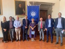 Nella foto, da sinistra: Veronica Neri, Tomaso Esposti Ongaro, Massimo Carpinelli, Riccardo Zucchi, Sabina Nuti, Vincenzo Longo, Paolo Spagnolo, Fabrizio Oppedisano.   