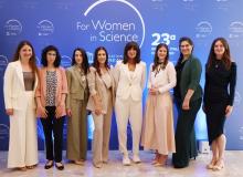 Le scienziate premiate lunedì scorso a Milano con la ministra Bernini