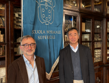 Takaaki Kajita e Giovanni Losurdo