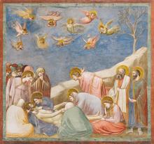 Giotto, Compianto sul Cristo morto nella Cappella degli Scrovegni (immagine Wikimedia)