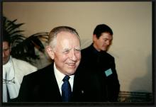 Ciampi in visita alla Normale nel dicembre del 2000