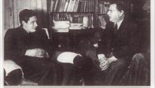 Folena (a sinistra) con Giorgio Pasquali